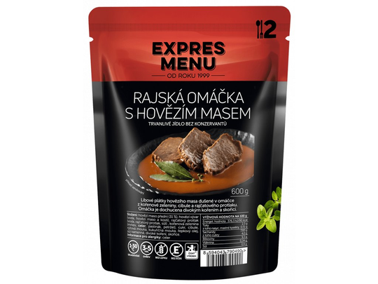 EXPRES MENU RAJSKÁ OMÁČKA S HOVĚZÍM MASEM EXPRES MENU RAJSKÁ OMÁČKA S HOVĚZÍM MASEM 1
