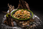 Adventure menu - Cvrččí proteinové penne s kuřecím masem v kreolské krémové omáčce 2