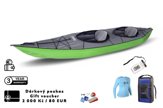 Gumotex kajak Swing 2 s poukazem 2 000 Kč (80 EUR) Gumotex kajak Swing 2 s poukazem 2 000 Kč (80 EUR) 1